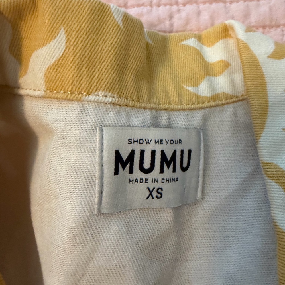 Show Me Your MuMu Cream and Yellow Sun Pattern Jumpsuit - Picture 2 of 2